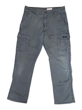 WRANGLER Relaxed Fit Casual Cargo Utility Style Pants Gray Size 36” x 32”